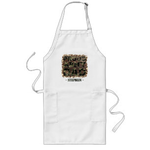 Proud Army Dad – Bold Camouflage Long Apron