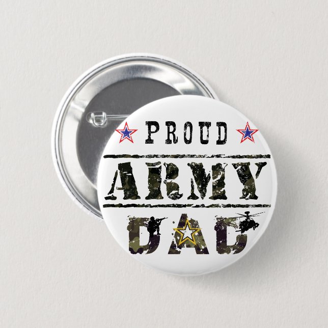 Proud Army Dad Button (Front & Back)