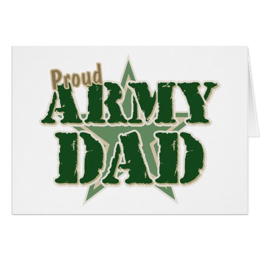 Proud Army Dad Cards (Front Horizontal)