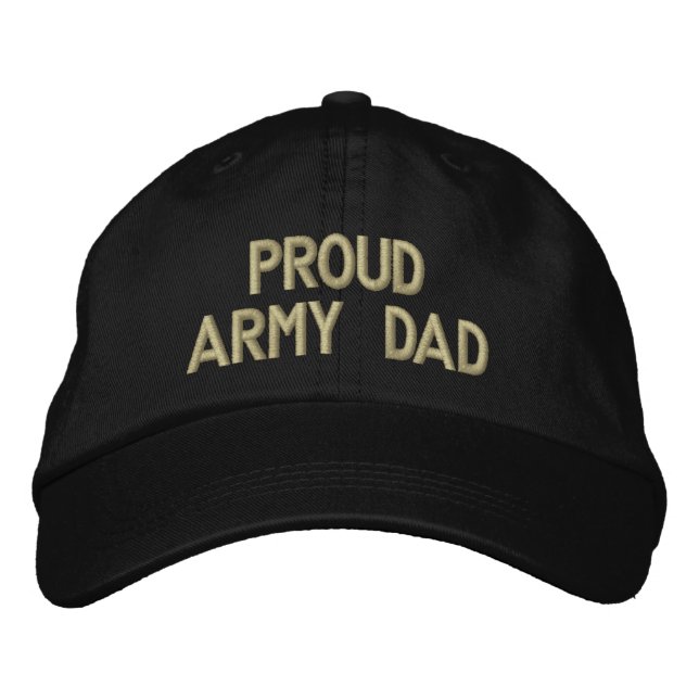 Proud Army Dad Embroidered Baseball Hat (Front)