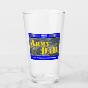 Proud Army Dad Glass