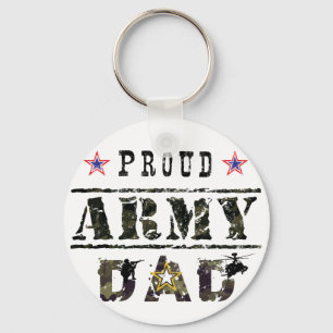 Proud Army Dad Keychain