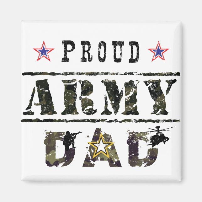 Proud Army Dad Magnet (Front)
