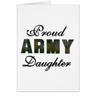 Proud Army Daughter Cards