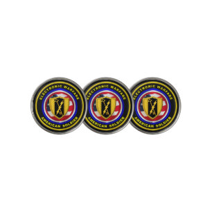 Proud Army Electronic Warfare Veteran Golf Ball Marker