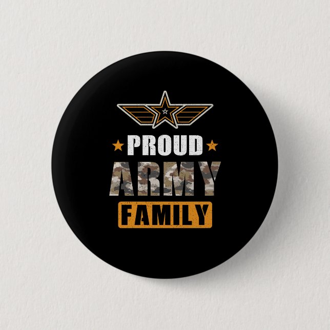 Proud Army Family Button (Front)