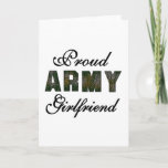 Proud Army Girlfriend Card