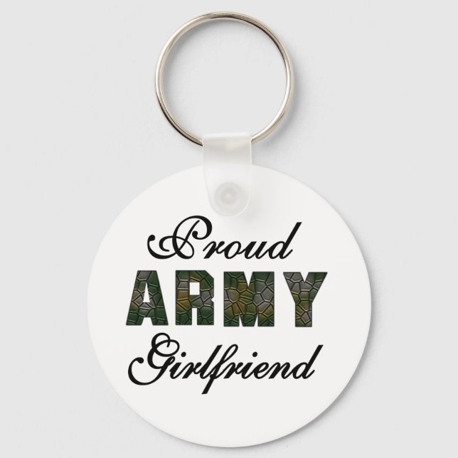 Proud Army Girlfriend Keychain (Front)
