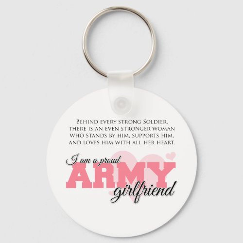 Proud Army Girlfriend Keychain