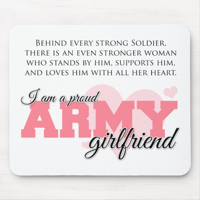 Proud Army Girlfriend Mouse Pad (Front)