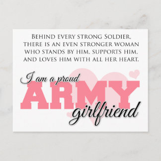 Proud Army Girlfriend Postcard