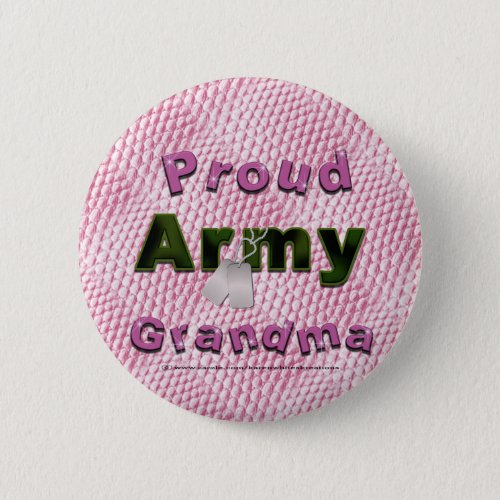 Proud Army Grandma Button