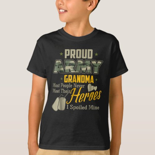  Proud Army Grandma Shirt Super Cool Grandma Army