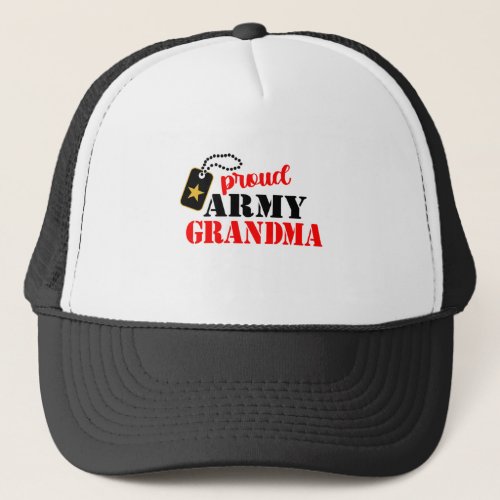 Proud Army Grandma Trucker Hat