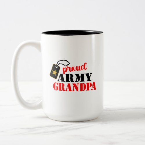 Proud Army Grandpa Coffee Mug