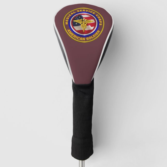 Proud Army Medical Service Corps Golf Head Cover (Front)