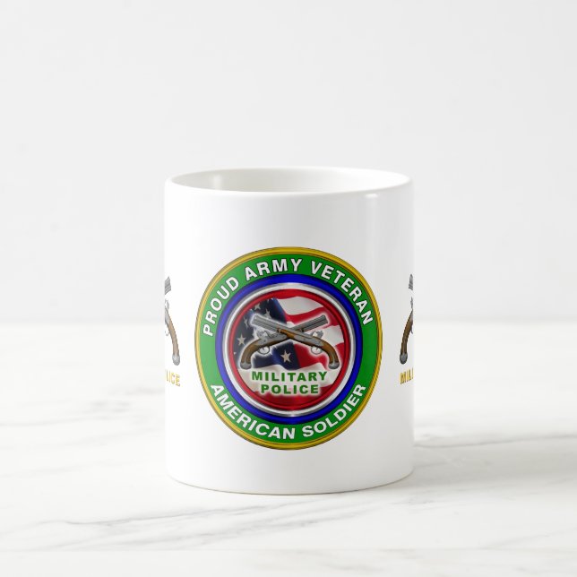 Proud Army Military Police Corps Veteran Coffee Mug (Center)