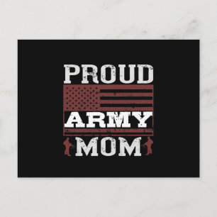 Proud Army Mom Announcement Postcard