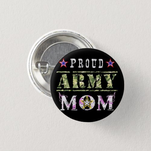 Proud Army Mom Button