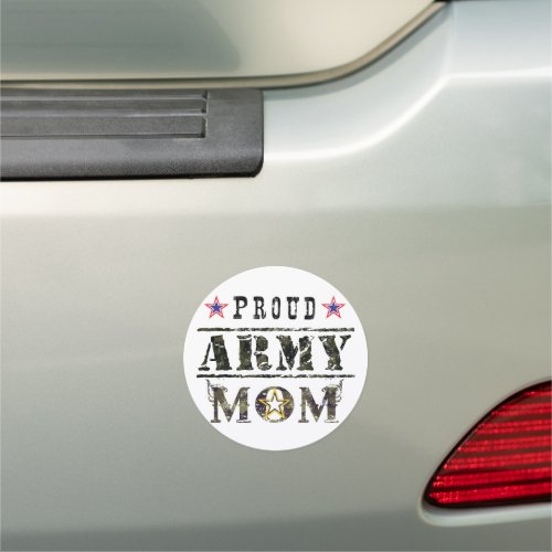 Proud Army Mom Car Magnet