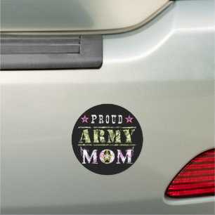 Proud Army Mom Car Magnet