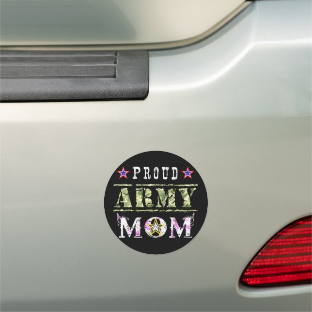 Proud Army Mom Car Magnet (In Situ)