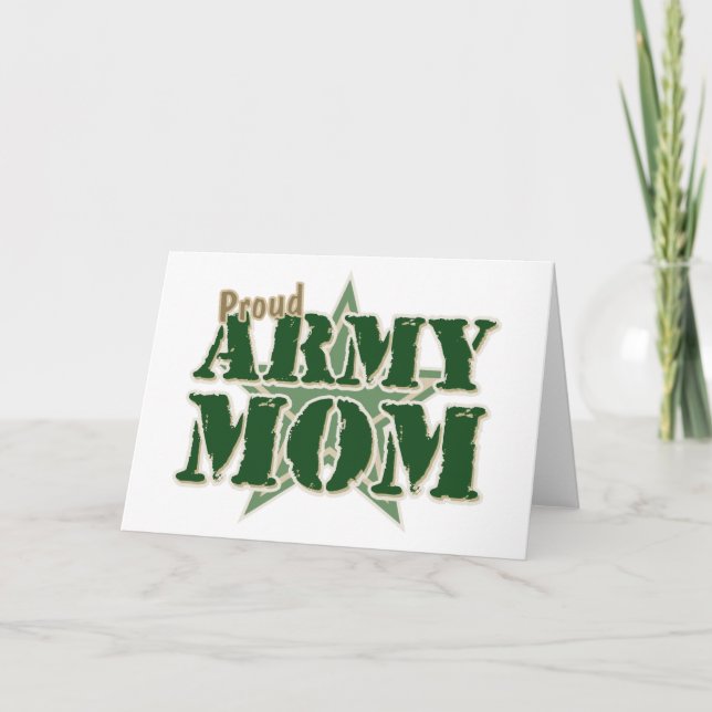 Proud Army Mom Card (Front)