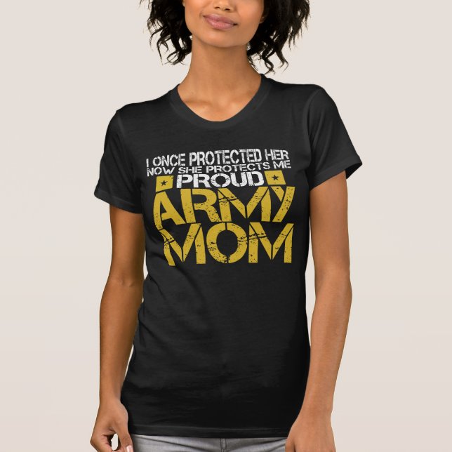 Proud Army Mom Daughter T-Shirt (Front)