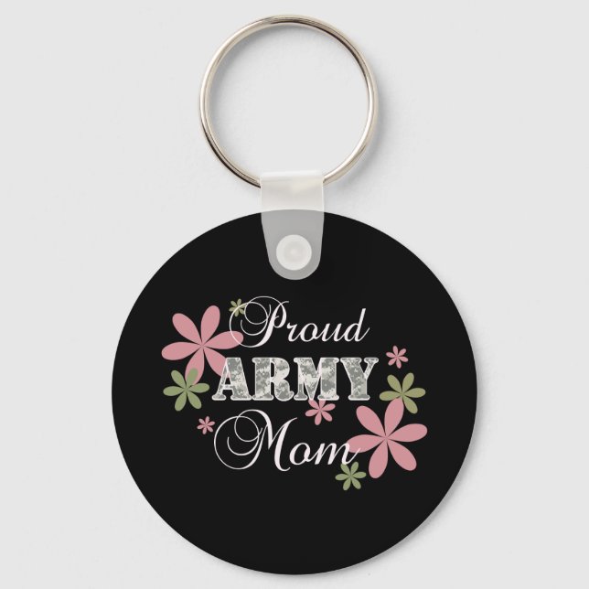 Proud Army Mom [fl c] Keychain (Front)