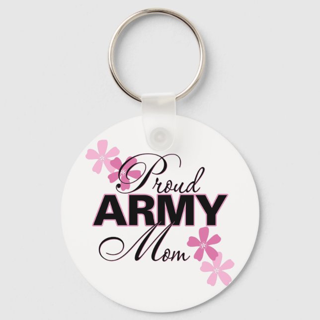 Proud Army Mom Keychain (Front)
