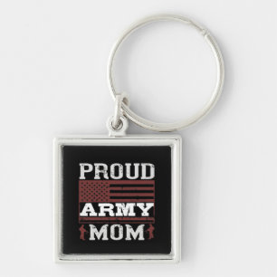 Proud Army Mom Keychain