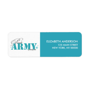 Proud Army Mom Label