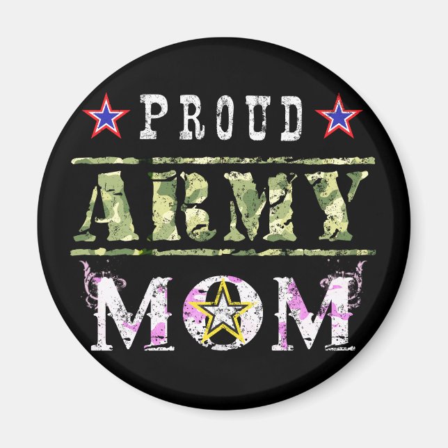 Proud Army Mom Magnet (Front)