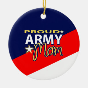 Proud Army Mom Ornament with Custom Picture