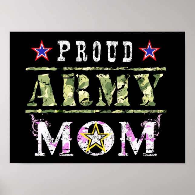Proud Army Mom Poster (Front)