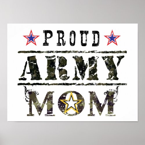 Proud Army Mom Poster