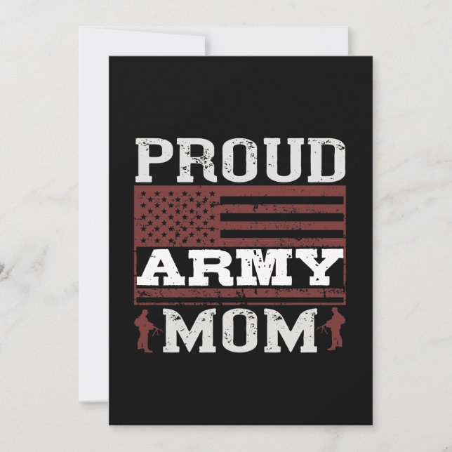Proud Army Mom Save The Date (Front)