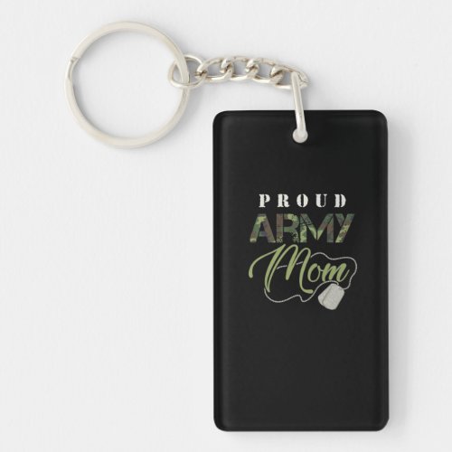 Proud Army Mom Shirt  Cute Military Mama T_shirt Keychain