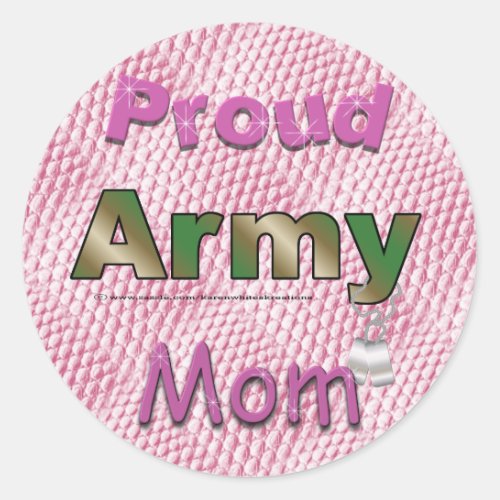 Proud Army Mom Stickers