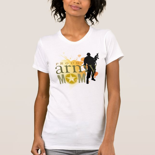 Proud Army Mom T-Shirt (Front)
