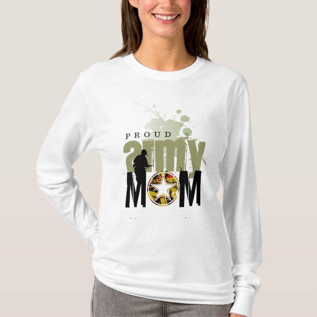 Proud Army Mom T-Shirt (Front)
