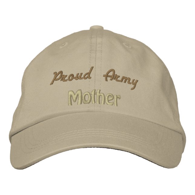 Proud Army, Mother Embroidered Baseball Hat (Front)