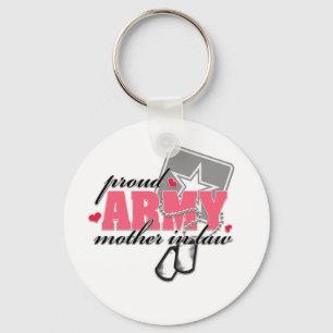 Proud Army Mother in law Keychain