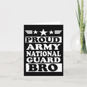 Proud Army National Guard Brother National Card