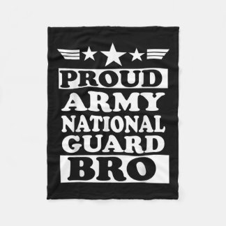 Proud Army National Guard Brother National Fleece Blanket