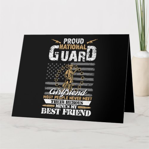 Proud Army National Guard Girlfriend Flag Shirt U Card