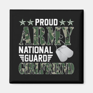 Proud Army National Guard Girlfriend Military Fami Magnet