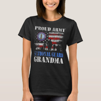 Proud Army National Guard Grandma T shirt Veterans