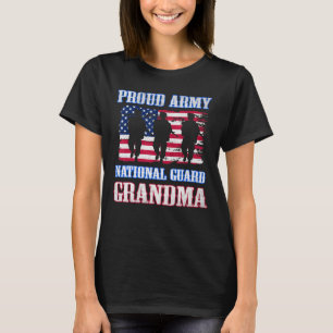  Proud Army National Guard Grandma USA Veteran T-Shirt