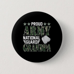 Proud Army National Guard Grandpa Military Family Button